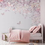 Wall murals Butterfly flying in the air