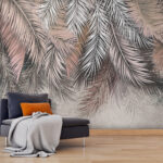 Wall murals Group of palm leaves