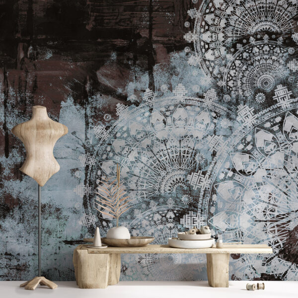 Blurry image of a sun Wall mural Blurry image of a sun