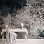 Wall murals Blurry image of a sun