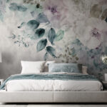 Wall murals Floral elegance in watercolor hues.