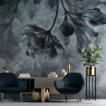 Wall murals Mystical leaves in soft focus.