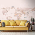 Wall murals Map of the world
