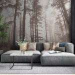 Wall murals Group of deer in a forest