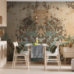 Wall murals Elegant swirls in muted tones