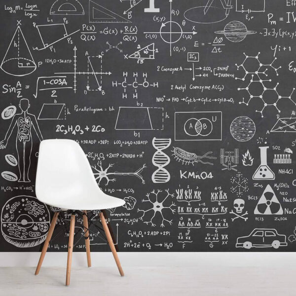 Wall murals Wall murals White outline of a telescope (SKU: u93593)