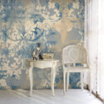 Wall murals Vintage abstract floral pattern design.