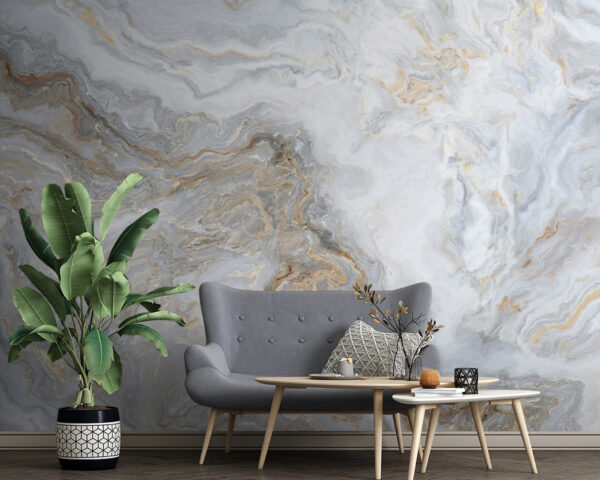Marble texture with swirling patterns Wall murals Marble texture with swirling patterns