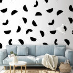 Wall murals Black and white pattern