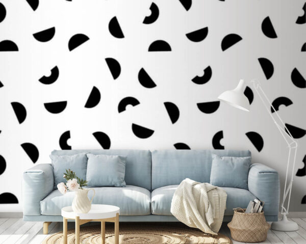 Wall murals Black and white pattern Wall murals Black and white pattern