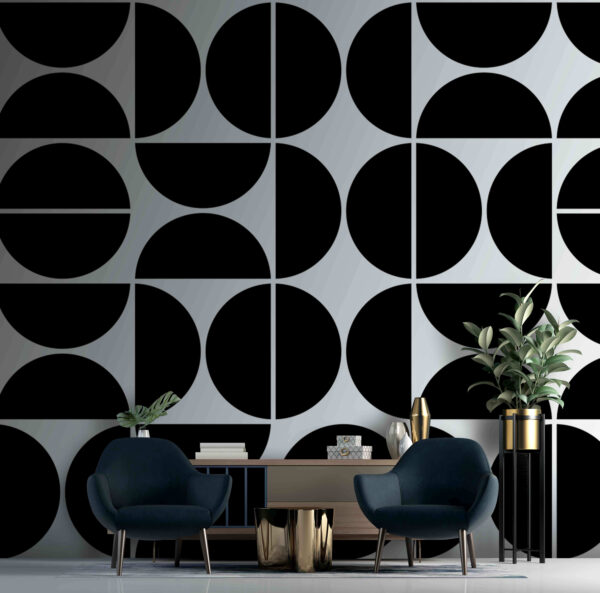 Wall murals Black and white pattern Wall murals Black and white pattern