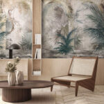 Wall murals Ancient arches adorned with lush foliage.