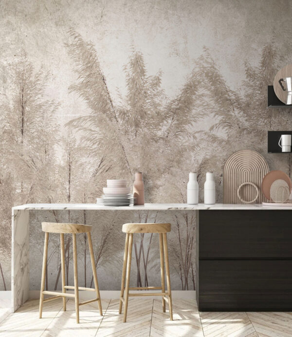Group of trees with snow on them Wall murals Group of trees with snow on them