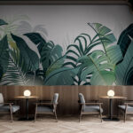 Wall murals Group of green leaves