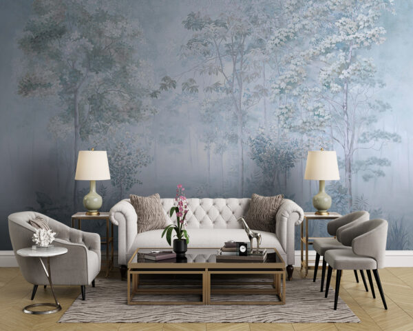 Wall murals Wall murals Wallpaper with trees and plants (SKU: u78448v3)