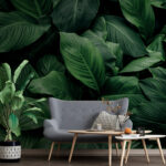 Wall murals Lush green foliage in harmony.