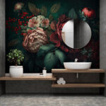 Wall murals Elegant blooms with rich colors.