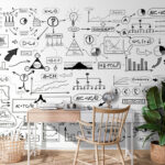 Wall murals Black symbol in a circle