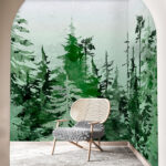 Wall murals Painting of a tree
