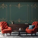 Wall murals Elegant wall decor in rich tones