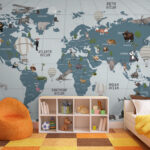Wall murals Hot air balloon in the sky