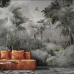 Wall murals Bird flying in the sky