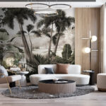 Wall murals Tropical paradise by the water