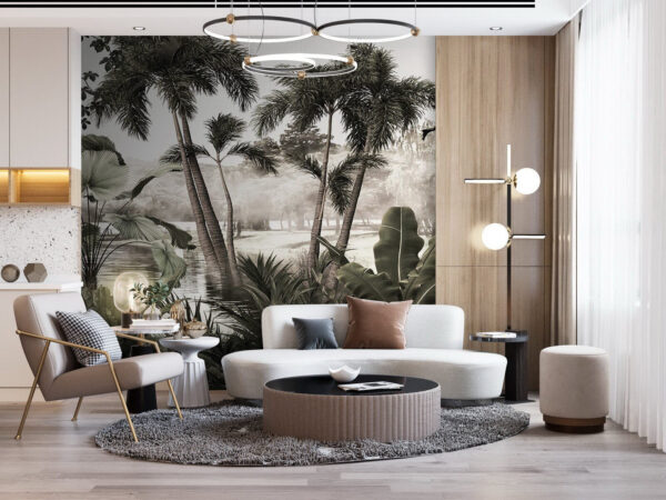 Wall murals Tropical paradise by the water Wall murals Tropical paradise by the water