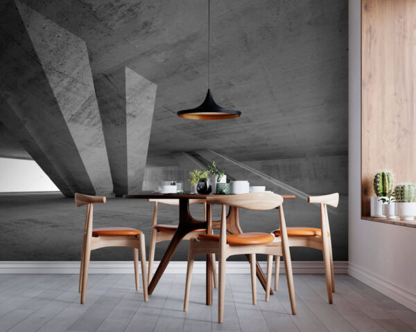 Wall murals Concrete room with columns Wall murals Concrete room with columns