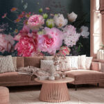 Wall murals Elegant blossoms in graceful arrangement.