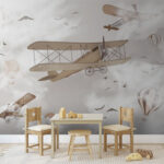 Wall murals Hot air balloon in the sky