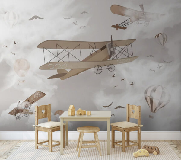 Hot air balloon in the sky Wall murals Hot air balloon in the sky