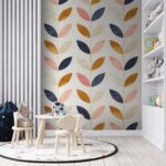 Wall murals Pattern of colorful leaves