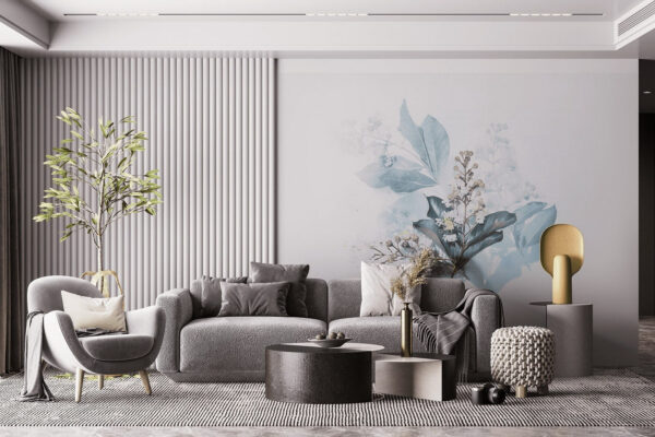 Wall murals Delicate flora on a soft backdrop Wall murals Delicate flora on a soft backdrop
