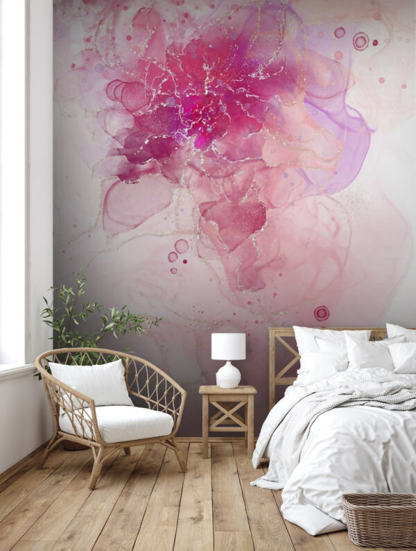 Wall murals Pink and purple flower Wall murals Pink and purple flower
