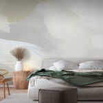 Wall murals Abstract pastel brush stroke texture.