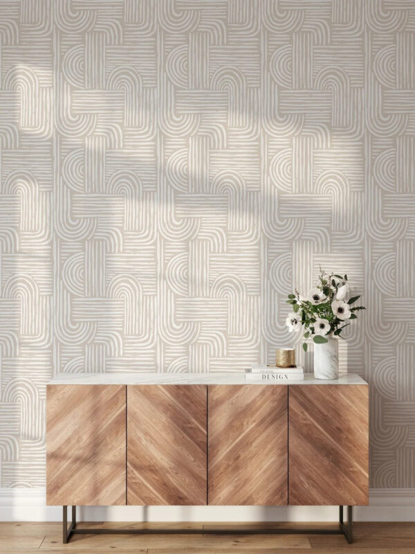 White and orange pattern Wall murals White and orange pattern