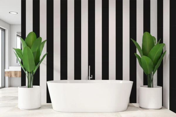 Wall murals Black and white striped background Wall murals Black and white striped background