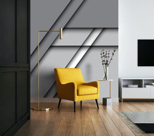 Wall murals Grey and white background Wall murals Grey and white background