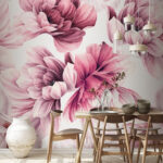 Wall murals Delicate pink petals in bloom.