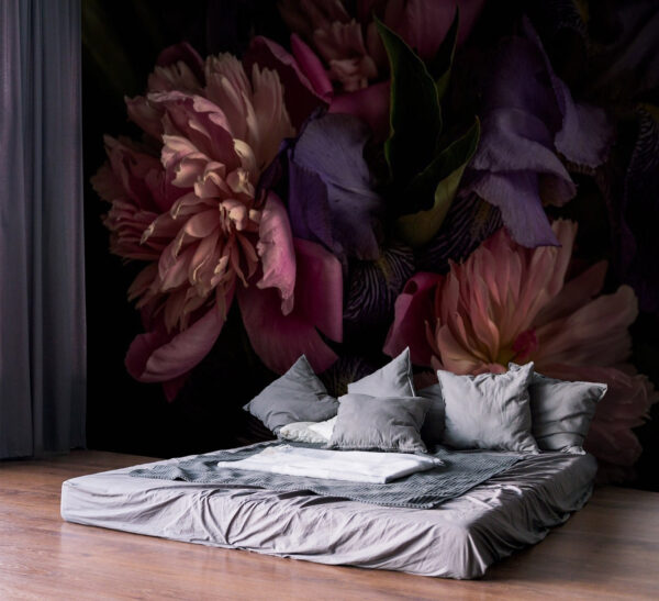 Wall murals Soft petals in vibrant hues Wall murals Soft petals in vibrant hues