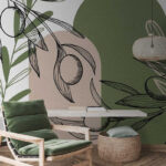 Wall murals Drawing of a plant