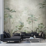 Wall murals Tropical paradise with tall palms.