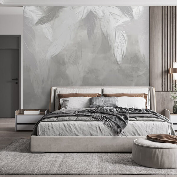 Delicate feathers in soft focus Wall murals Delicate feathers in soft focus