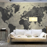 Wall murals Map of the north america