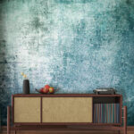 Wall murals Blue and black background