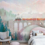 Wall murals Bridge over a river