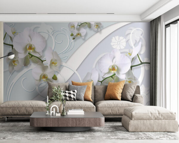 Wall murals Delicate orchids in soft hues Wall murals Delicate orchids in soft hues