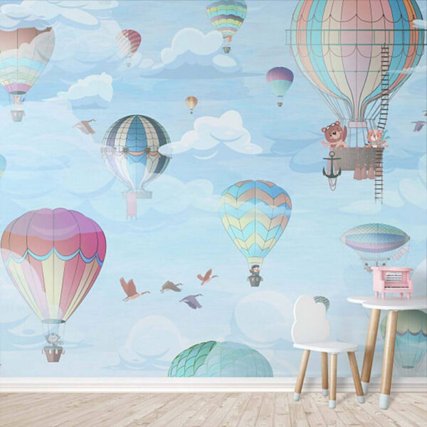 Wall murals Pattern of hot air balloons Wall murals Pattern of hot air balloons