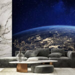 Wall murals View of earth from space